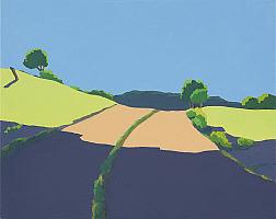 Wolfram Scheffel, Feldweg Marzhausen, 2017, OelLw, 40x50 cm